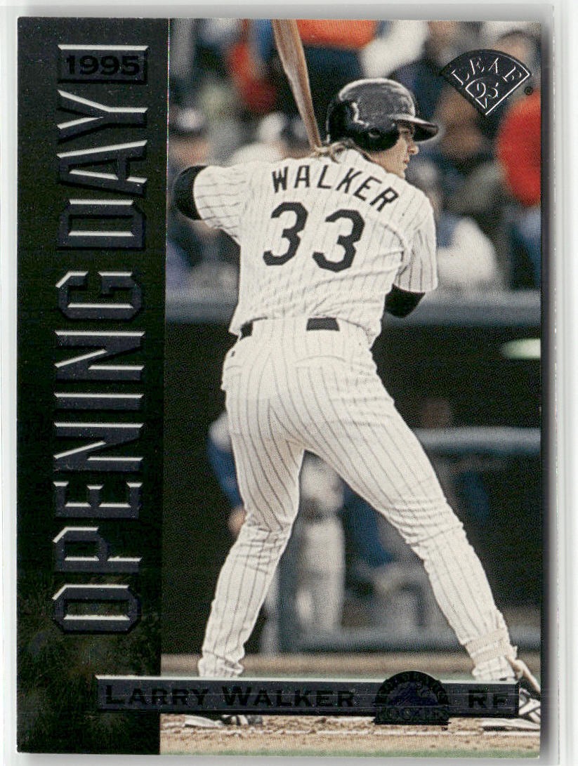 1995 LEAF #8 LARRY WALKER OPENING DAY COLORADO ROCKIES