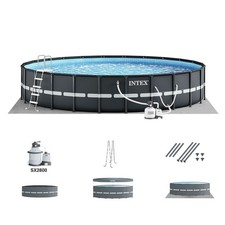 Intex 26339EH 24' x 52" Round Ultra XTR Frame Swimming Pool Set with Filter Pump