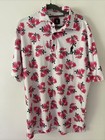 U Suck At Golf Apparel Men’s Floral Golf Polo Size L Read Description