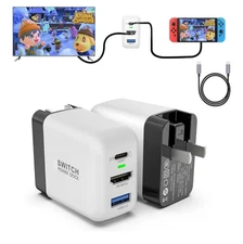 Mirabox switch charger docking station,  Nintendo switch usb-c cable FAST CHARGE