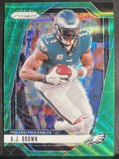 2024 Panini Prizm AJ Brown #233 Green Wave Prizm Color Match Eagles