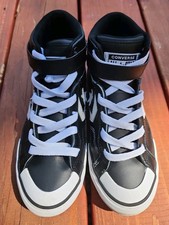 Converse Pro Blaze Strap Hi Top Youth Size 3.5 Black White Comfort Cushion...
