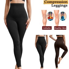 Womens Anti Cellulite High Waist Compression Leggings Pants Slimming Body Shaper