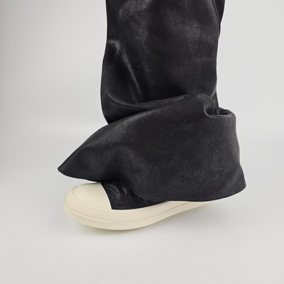 RICK OWENS DRKSHDW Fetish Black Leather Boots New & Authentic | eBay