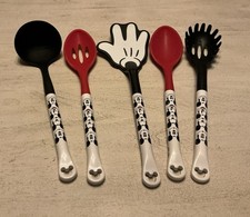 Disney Eats Mickey Mouse 5 Piece Kitchen Cooking Utensil Set Slotted Spoon Ladel