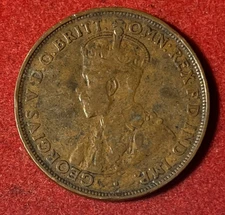 Australia Penny 1921 Bronze Coin KM#23 T8039