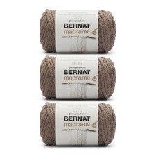 3 PCS Macrame Gray Brown Yarn 250g/8.8oz Cotton Super Bulky Craft Supplies