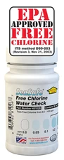 Sensafe 481026 Free Chlorine Test Strip | USEPA Approved Method D99-003 | 0-6Ppm