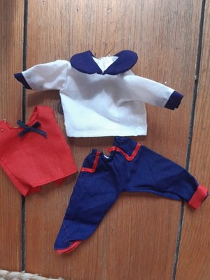 Vintage Barbie Größe Kleidung Maritim Oberteil Hose