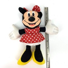 Vintage Applause Minnie Mouse Plush Toy 1990s Disney 8" Tall