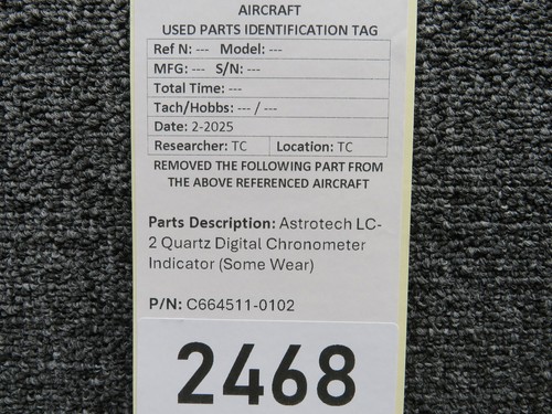 C664511-0102 Astrotech LC-2 Quartz Digital Chronometer Indicator - Picture 8 of 8