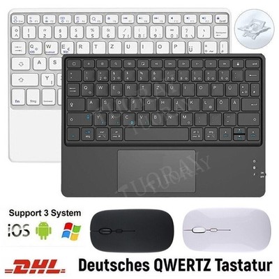 QWERTZ Tastatur Für Teclast P40 P40S P30 M40 M50 T50 T40 T30 Pro Plus Air Maus