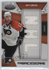 2010-11 Certified Fabric of the Game Die-Cut NHL Materials 25/25 Jeff Carter 2d8