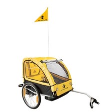 M-Wave Stalwart Kid 2 Foldable Water-Resistant Alloy Suspension Kid Bike Trailer