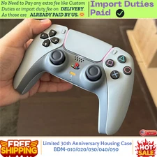 Grey PS5 Controller Shell Faceplate Limited Edition 30th Anniversary For SONY US