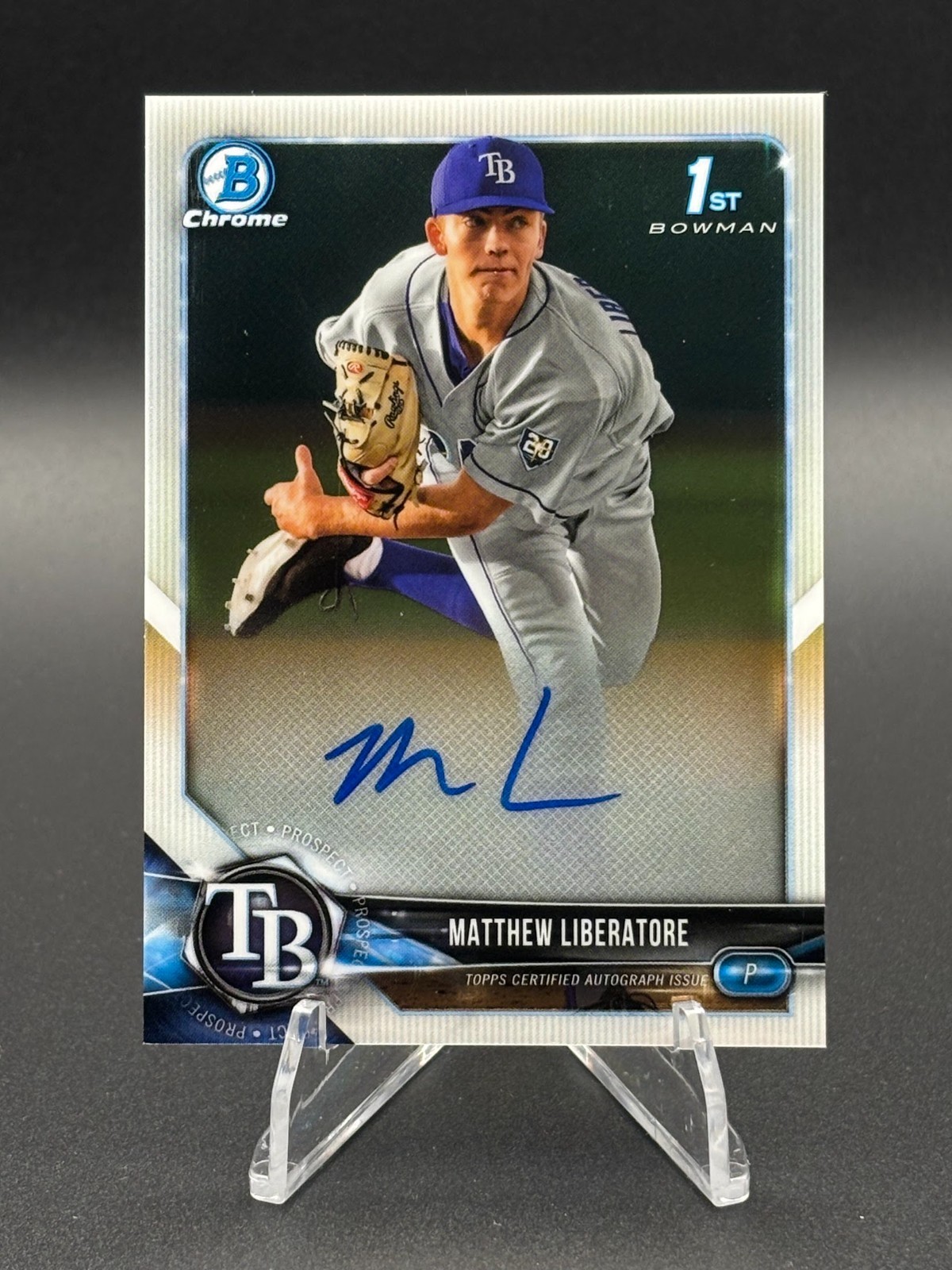2018 Bowman Draft - Chrome Draft Pick Autographs Matthew Liberatore #CDA-ML (AU,