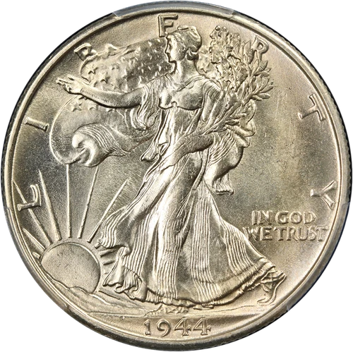 1944-S Walking Liberty Half PCGS MS65 Blazing Gem Superb Eye Appeal