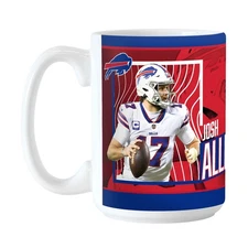 Buffalo Bills Coffee Mug Josh Allen NFL Football Cup 15oz NEW #17 