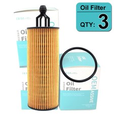 #K68191349AA。3x Ölfilter Filtereinsatz Für Jeep Grand Cherokee KL WK Wrangler JK