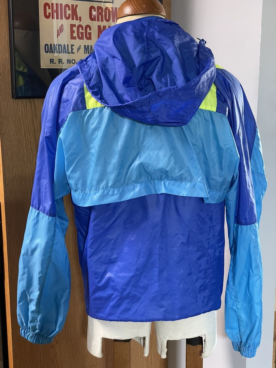 Vintage Asics 1/4 Zip Windbreaker Jacket Men Color Block 90's