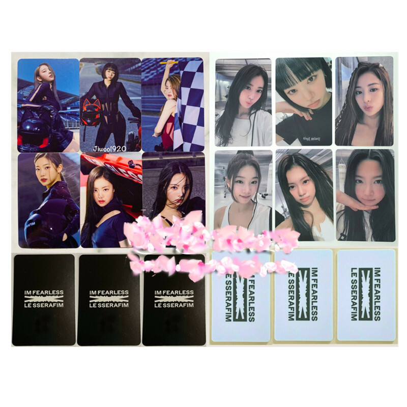 Kpop Le sserafim FEARLESS 1st Mini Album Photo Cards Fanmade