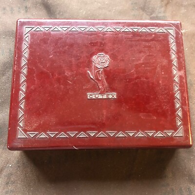 Vintage Bakelit Cutex Maniküre Set, um 1950 s