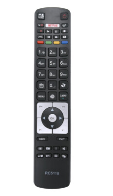 Ersatz Telefunken Hitachi Digihome TV Fernbedienung RC5118 RC-5118 With Netflix