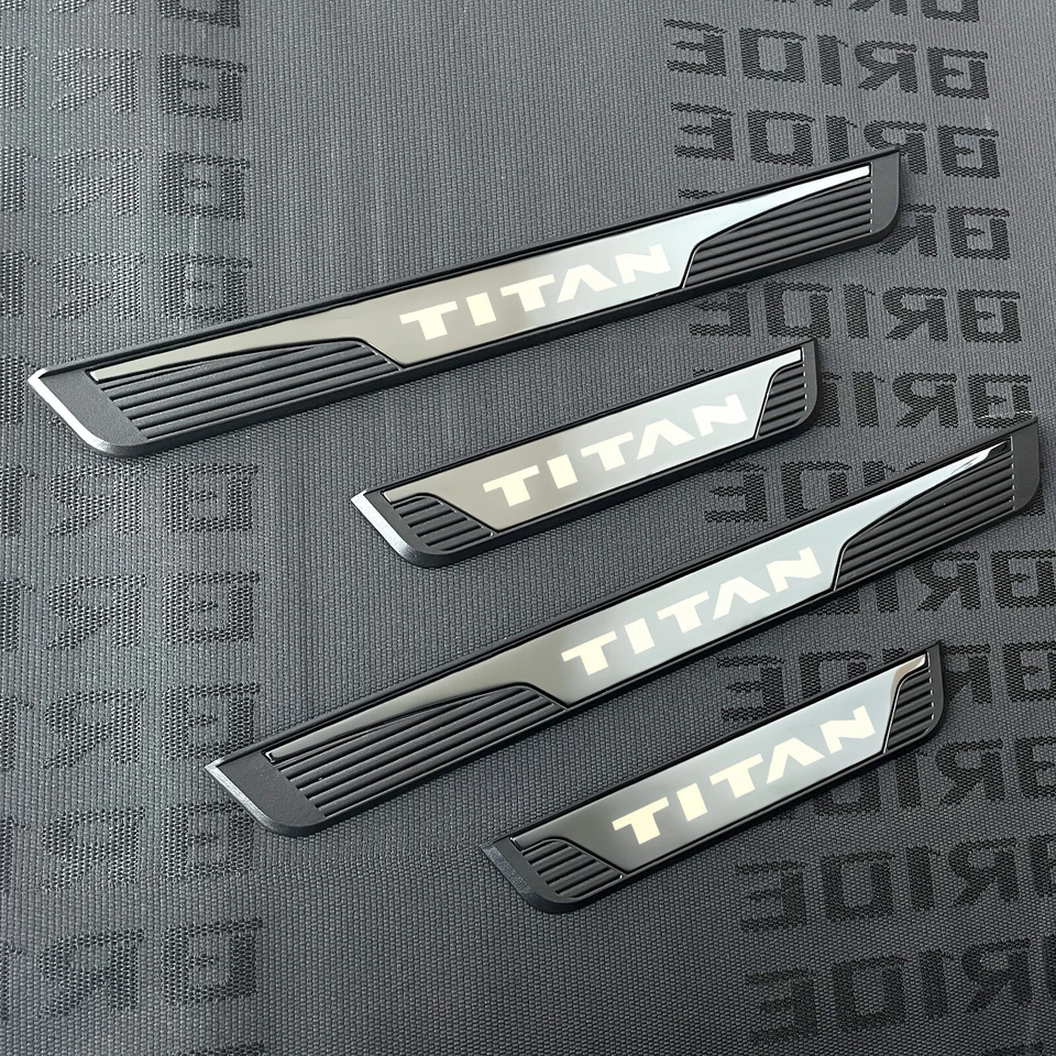 For  Nissan TITAN Accessories Car Door Scuff Sill Cover Plate Protector Trim2024 - Image 2 of 4