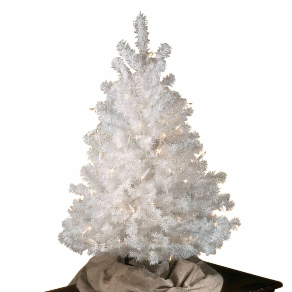 3Ft Tall All Seasons Snow White Artificial Christmas Easter Halloween Tree Decor - Image 4 of 4