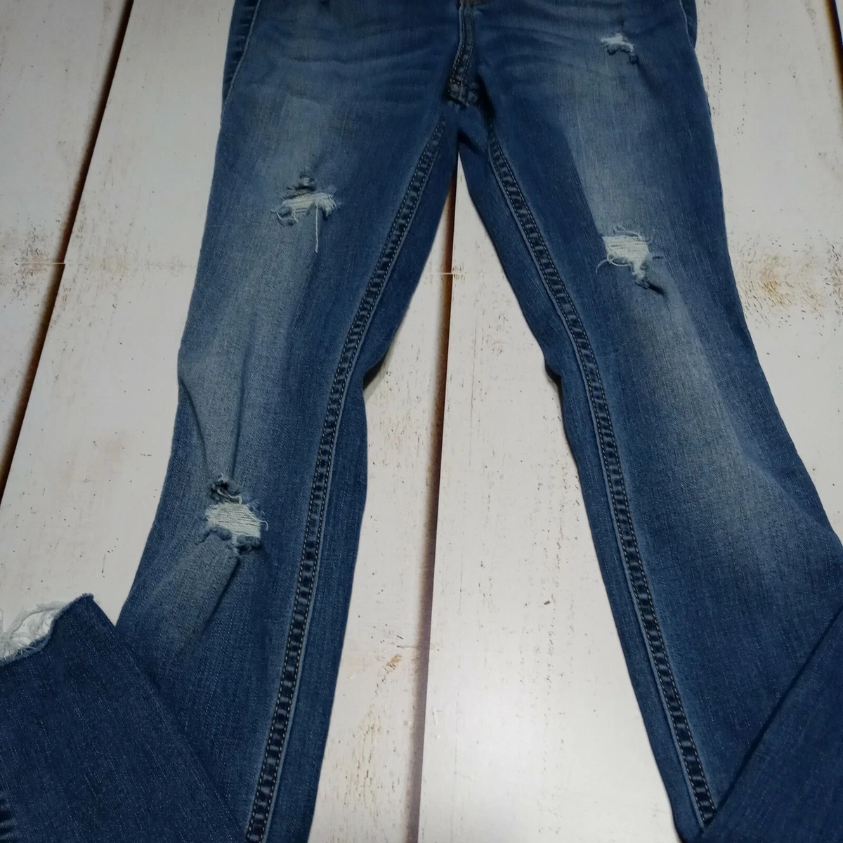 Hollister Jeggings Ultra High Rise 00 R 23 X 30 Distressed women's