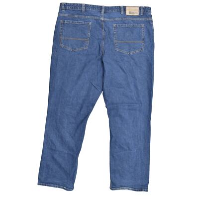 Duluth Trading Men's Blue Jeans 44x34 Cotton Straight Flex Weekender 