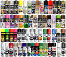 All Purpose Colour Aerosol Spray Paint Varnish Car Matt Gloss Stain Glitter Neon
