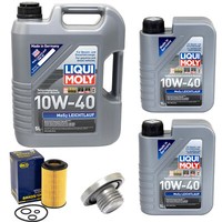 MotoröL Set 10W-40 Liqui Moly 7 Liter + ÖLfilter + Schraube FüR Opel Frontera B