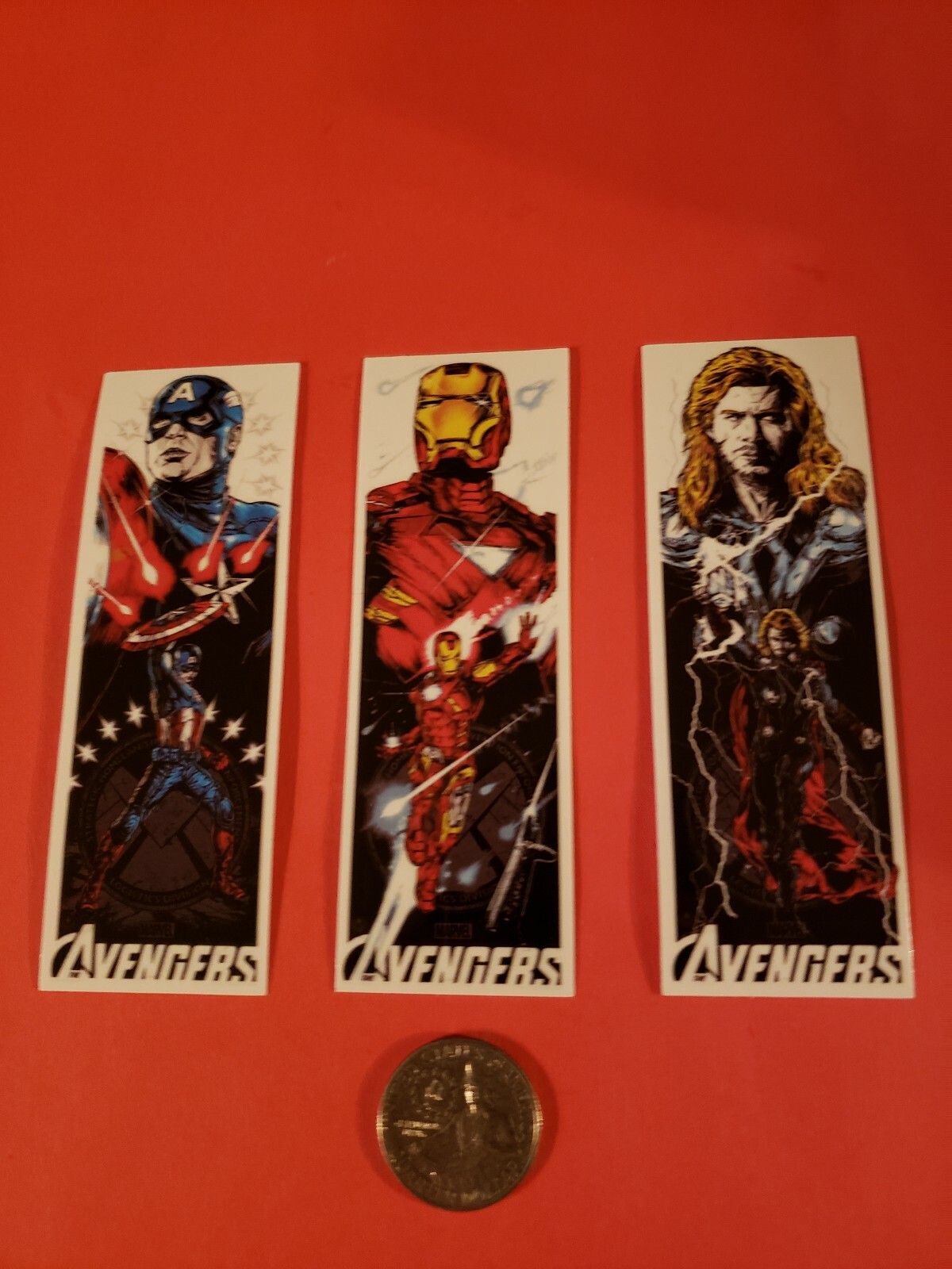 3 Avengers Art Panel Vinyl Decal Laptop Stickers Captain America Thor Iron Man