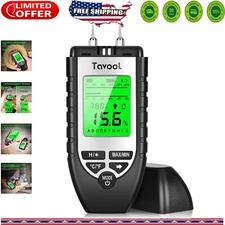 Digital Pin-Type Moisture Meter with LED Display - For Wood & Building Materials