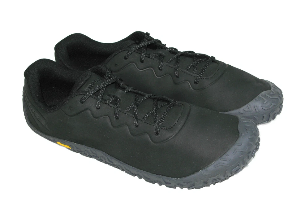 NEW Merrell Vapor-Glove Black Leather Minimalist Training Shoe Men Sz 12 EU 46.5 - Image 3 of 4
