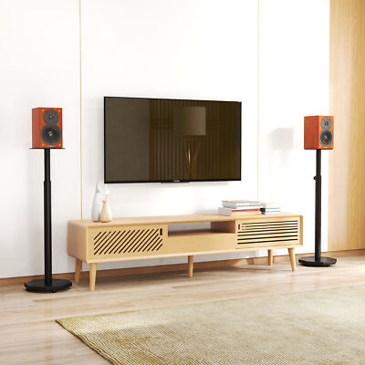 Universal Speaker Stands Pair Satellite Bookshelf Speaker Stands-Height 43'' inch
