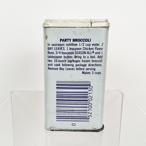 Schilling Metal Bay Leaves Spice Tin Vintage Metal Spice Tin 1977 McCormick - Picture 2 of 7