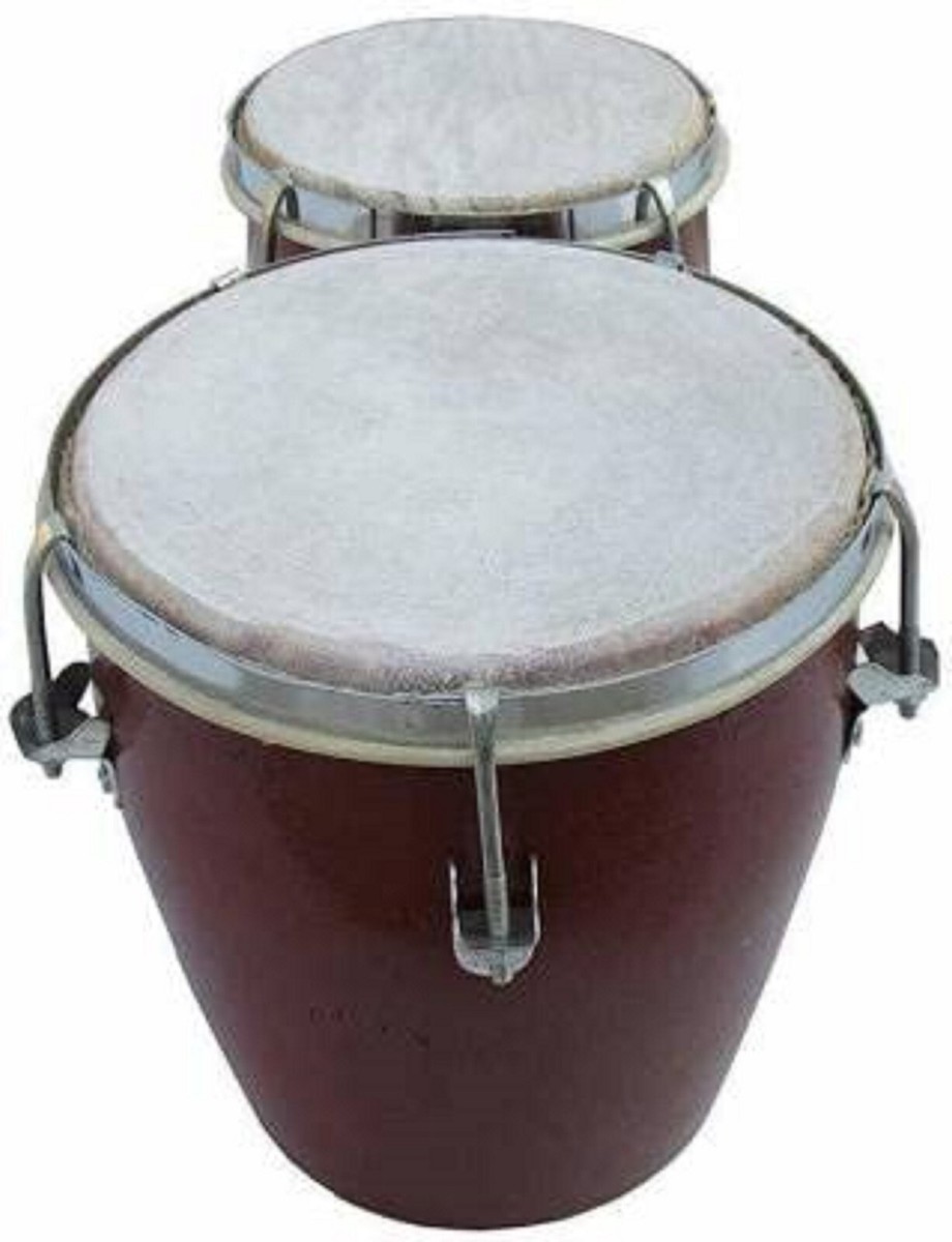 Wooden Bongo Drum Set Musical Instrument for Beginner Wooden Bongo