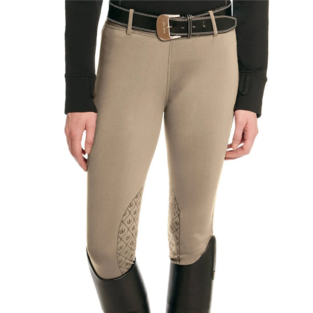 Pantalon D'Équitation Ovation Fille Taille 10 - Beige - Mélange Polyester/Viscose - Très Bon État
