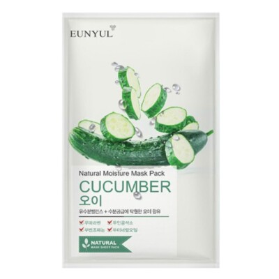 EUNYUL Natural Moisture Mask Pack Mask Sheet Cucumber 22ml *10EA Hydrates Skin