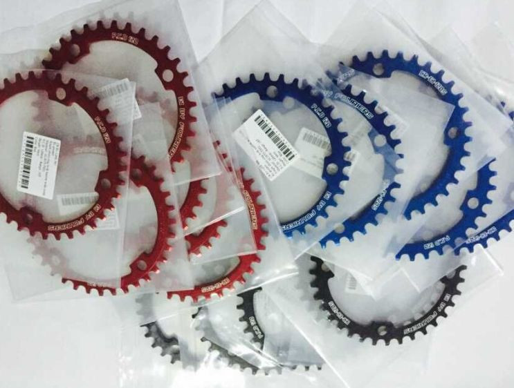 FOURIERS ANELLO CATENA MTB completo CNC made stretta larga corona PCD