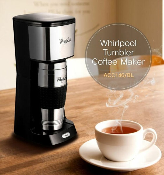 Whirlpool ACC146 Coffee Maker Espresso Machine + Tumbler 450mL Allin