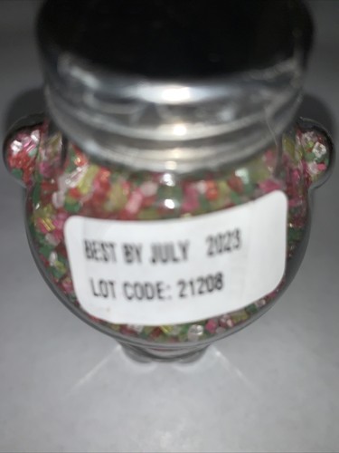 FAO Schweetz Rainbow Sprinkles Bear Glass Bottle FAO Schwartz-4.5” New Exp 2023 - Picture 6 of 10