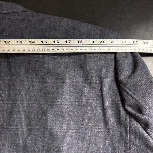 Joseph Abboud Men's 58L Sport Coat Blazer Gray Wool Blend 2-Button Check - Picture 11 of 11
