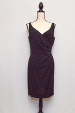 Vintage Ann Taylor womens dress black size 8 modern M+ 90s
