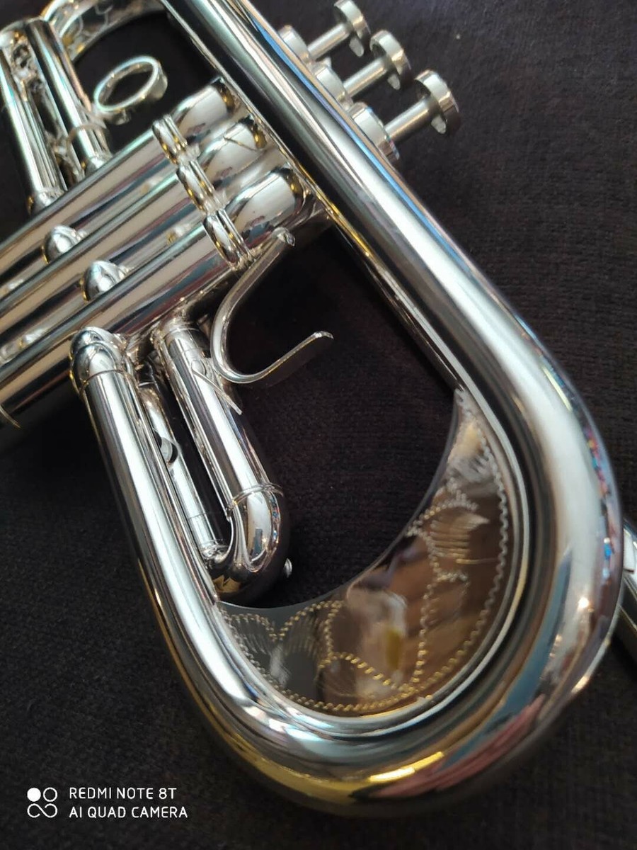 トランペット berkeley Berkeley 5'3/8 Big Bell Silver Trumpet w/Flip-Key Leadpipes