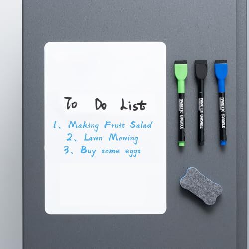 12"x8" Small Dry Erase Board Sheet for Fridge, Fridge