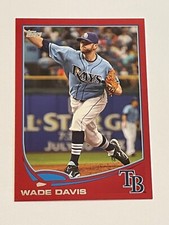 2013 Topps Baseball Target Red #140 - Wade Davis - Tampa Bay Rays