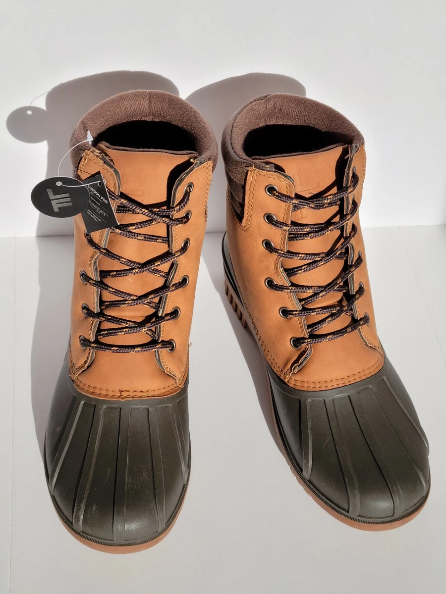 London Fog Men s Duck Boots Insulated Winter Snow Boot Outdoor